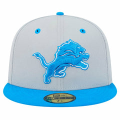 Detroit Lions New Era Flipside Two-Tone 59FIFTY Fitted Hat Gray/Blue | NFL