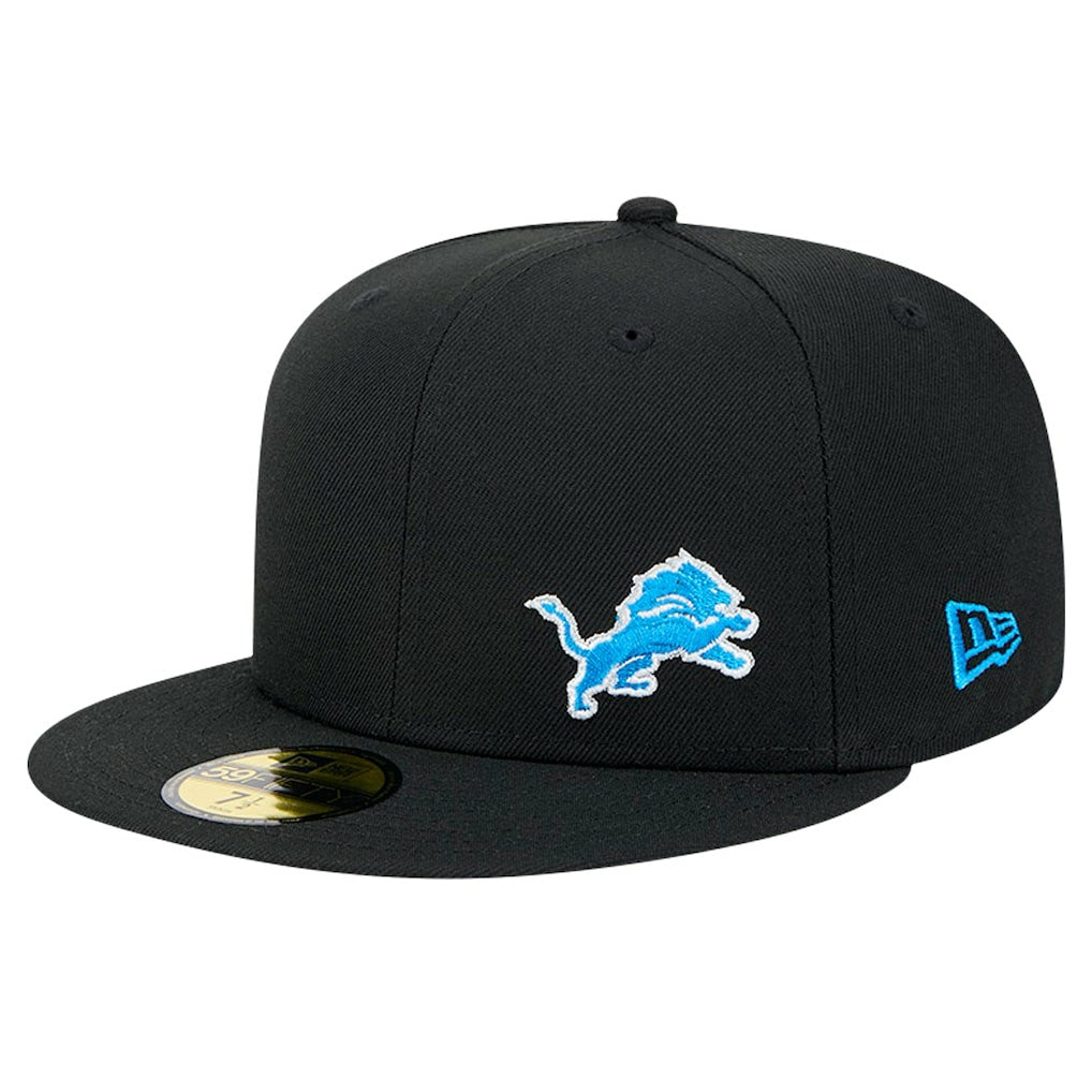 Detroit Lions New Era Flawless 59FIFTY Fitted Hat Black | NFL