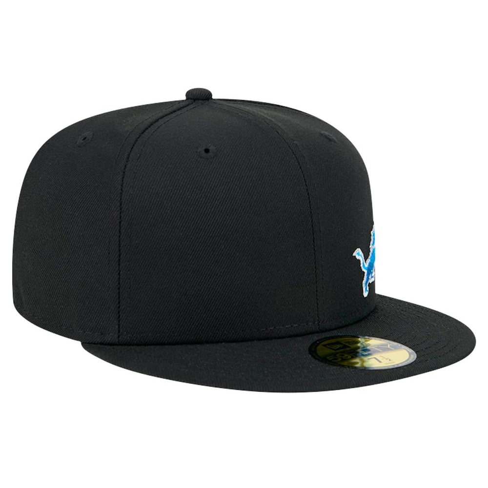 Detroit Lions New Era Flawless 59FIFTY Fitted Hat Black | NFL