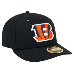 Cincinnati Bengals New Era Omaha Low Profile 59FIFTY Fitted Hat Black | NFL