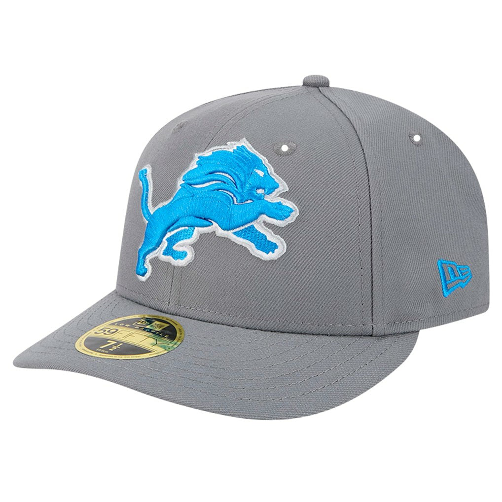 Detroit Lions New Era Omaha Low Profile 59FIFTY Fitted Hat Gray | NFL