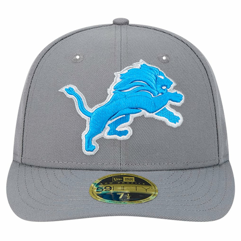 Detroit Lions New Era Omaha Low Profile 59FIFTY Fitted Hat Gray | NFL