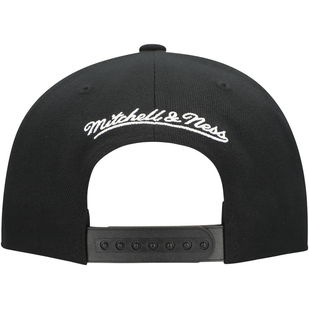 New Jersey Devils Mitchell & Ness Core Top Spot Snapback Hat - Black - NHL