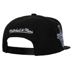 Detroit Red Wings Mitchell & Ness Core Top Spot Snapback Hat - Black - NHL