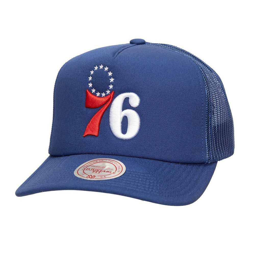 Philadelphia 76ers Core Evergreen OTC Trucker Adjustable Hat Royal - NBA