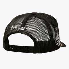 Los Angeles Kings Mitchell & Ness SOUL Collection Golden Stanley Cup Champions Trucker Adjustable Hat - Black - NHL