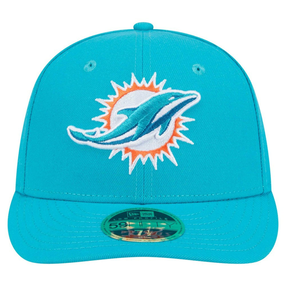 Miami Dolphins New Era Omaha Low Profile 59FIFTY Fitted Hat Aqua | NFL