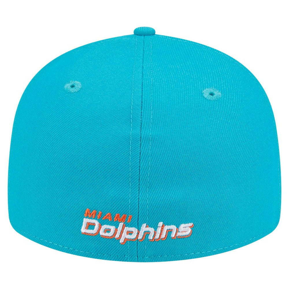 Miami Dolphins New Era Omaha Low Profile 59FIFTY Fitted Hat Aqua | NFL