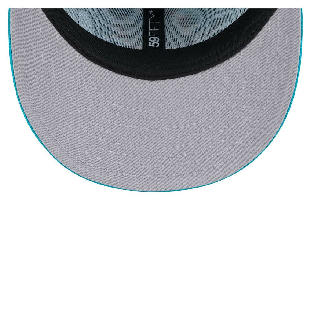 Miami Dolphins New Era Omaha Low Profile 59FIFTY Fitted Hat Aqua | NFL