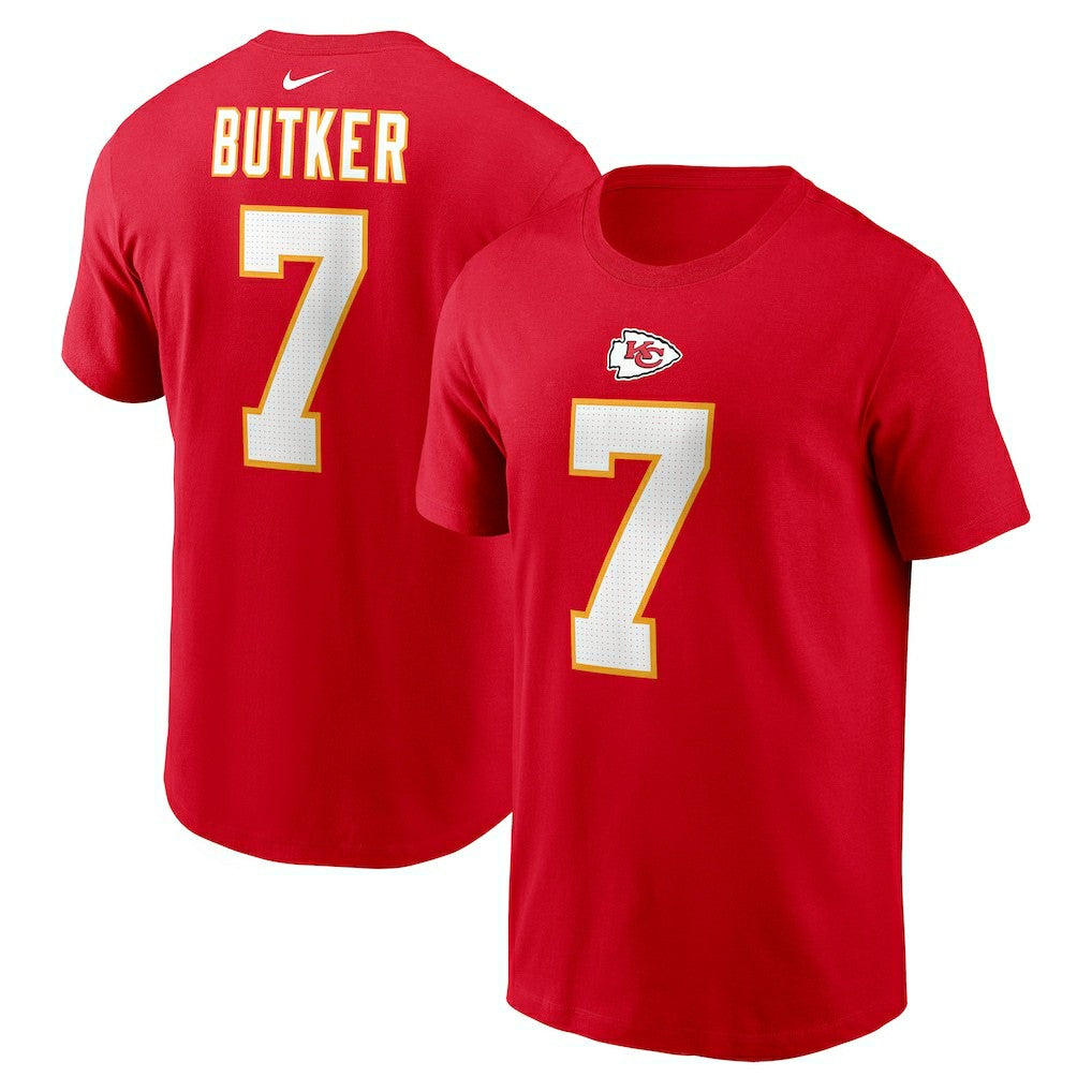 Harrison Butker Kansas City Chiefs Name & Number T-Shirt Red | Nike for Sale