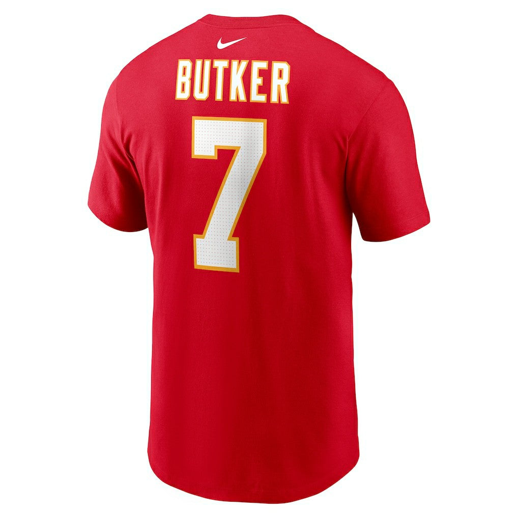 Harrison Butker Kansas City Chiefs Name & Number T-Shirt Red | Nike for Sale
