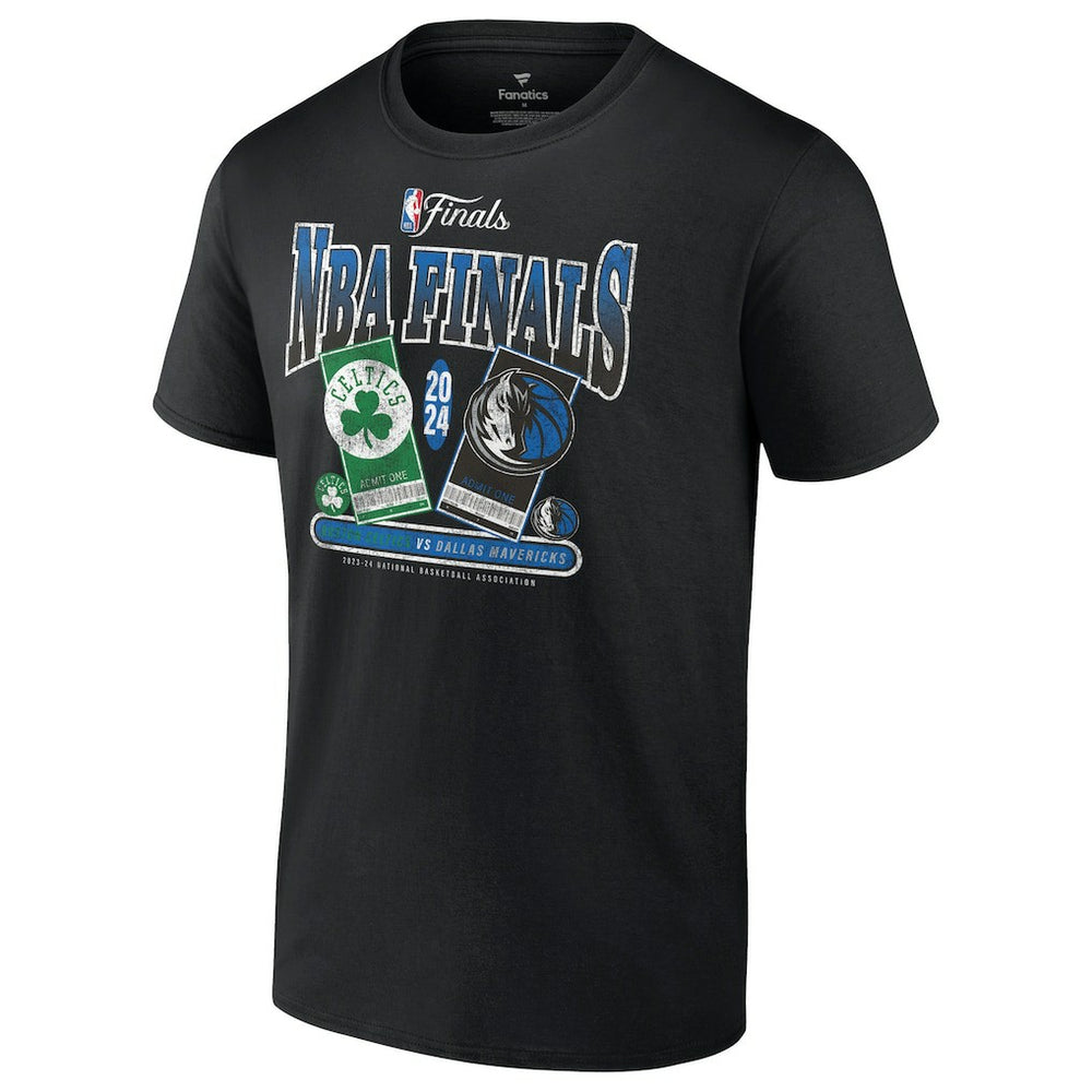 Boston Celtics vs. Dallas Mavericks 2024 NBA Finals Matchup Drive To The Basket T-Shirt Black - NBA