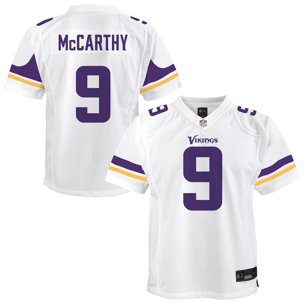 J.J. McCarthy Minnesota Vikings Youth Game Jersey White | Nike for Sale