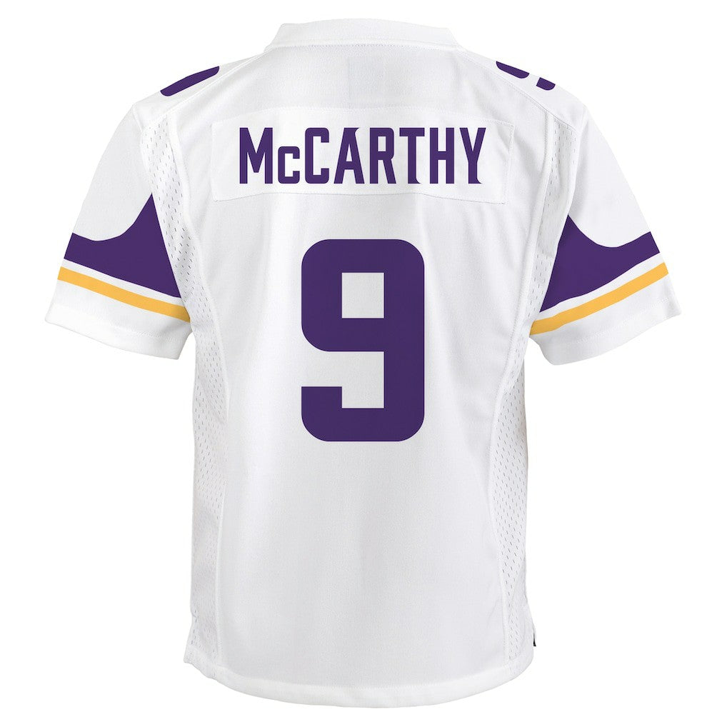 J.J. McCarthy Minnesota Vikings Youth Game Jersey White | Nike for Sale