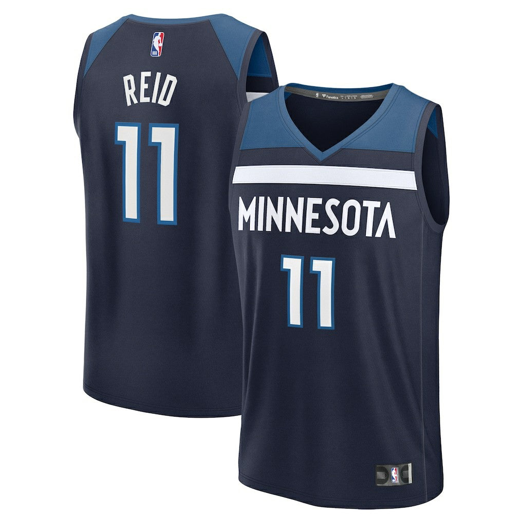 Naz Reid Minnesota Timberwolves Fast Break Replica Player Jersey Icon Edition Navy - NBA