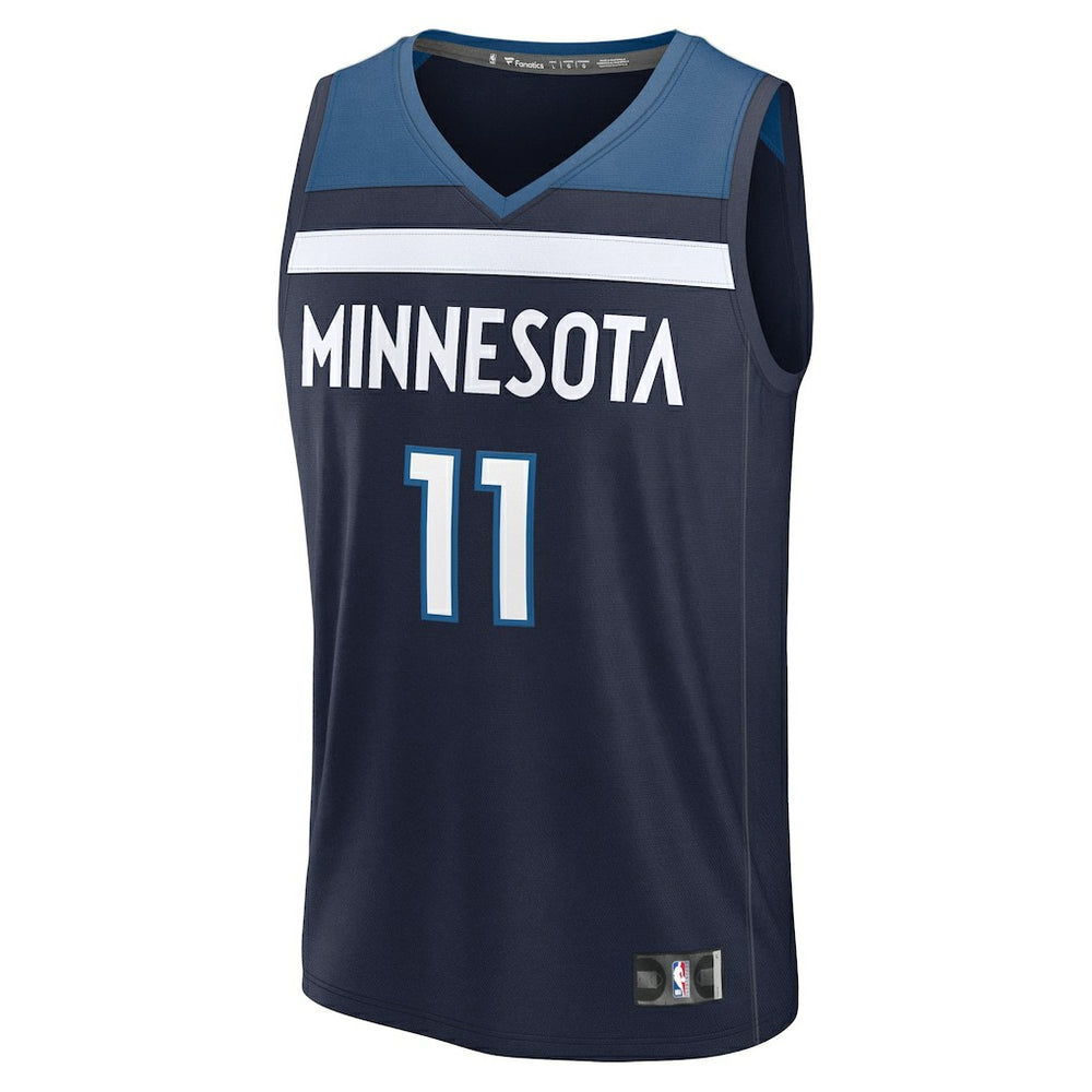 Naz Reid Minnesota Timberwolves Fast Break Replica Player Jersey Icon Edition Navy - NBA
