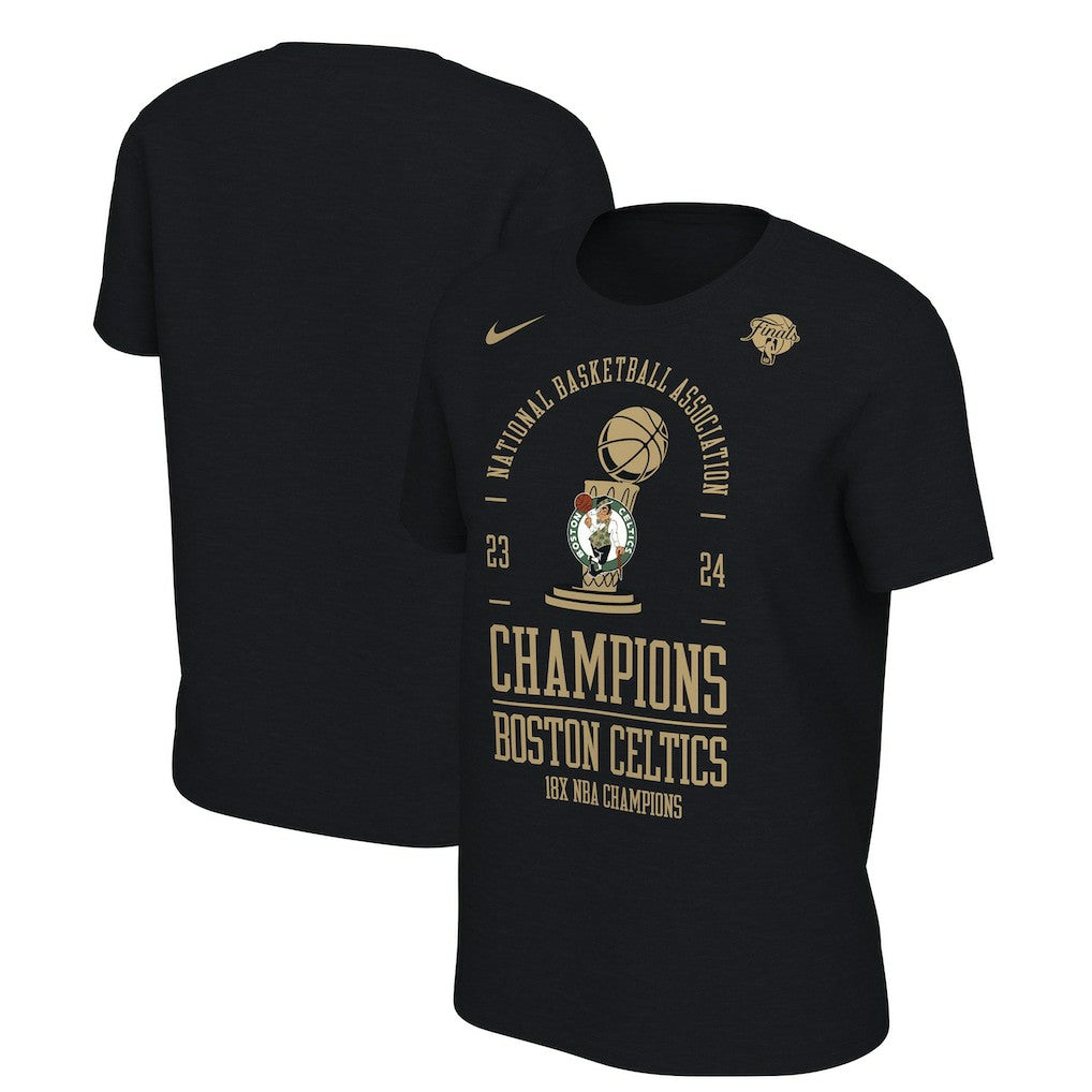 Boston Celtics Women's 18-Time NBA Finals Champions Locker Room T-Shirt Black - NBA