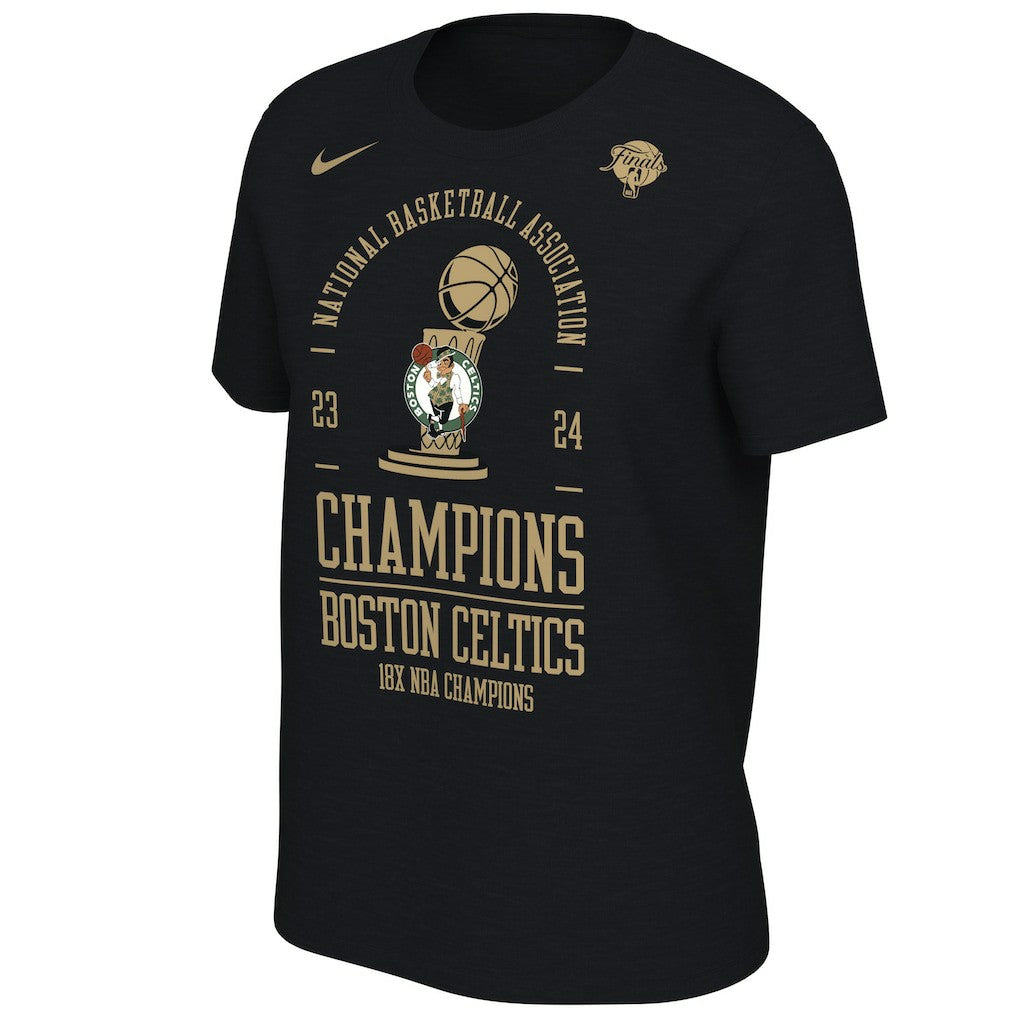 Boston Celtics Women's 18-Time NBA Finals Champions Locker Room T-Shirt Black - NBA
