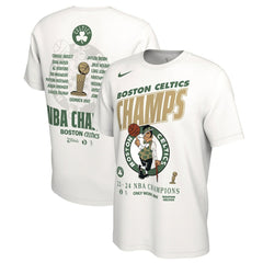 Boston Celtics 2024 NBA Finals Champions Celebration Roster T-Shirt White - NBA