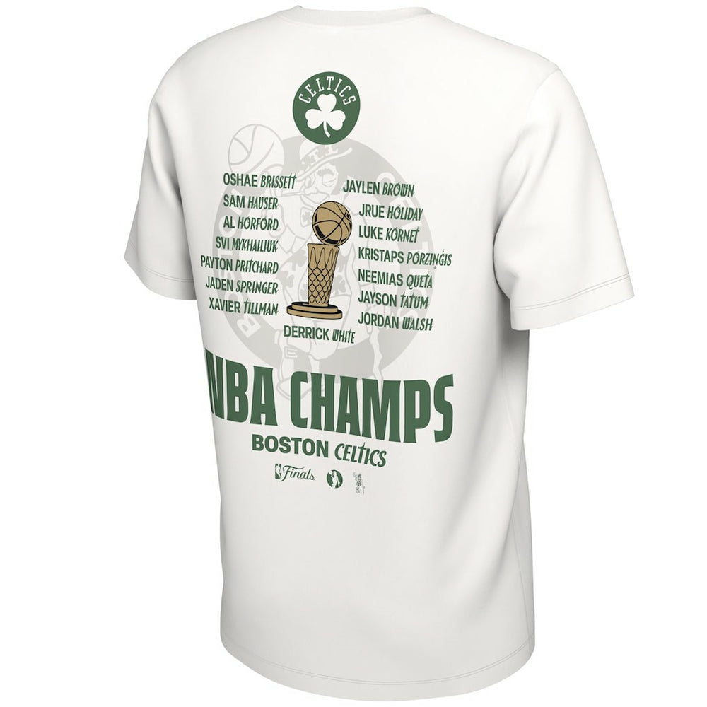 Boston Celtics 2024 NBA Finals Champions Celebration Roster T-Shirt White - NBA