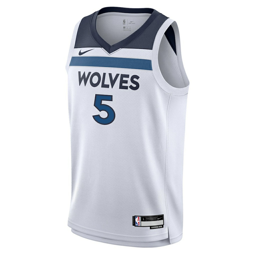 Anthony Edwards Minnesota Timberwolves Youth Swingman Jersey Association Edition White - NBA