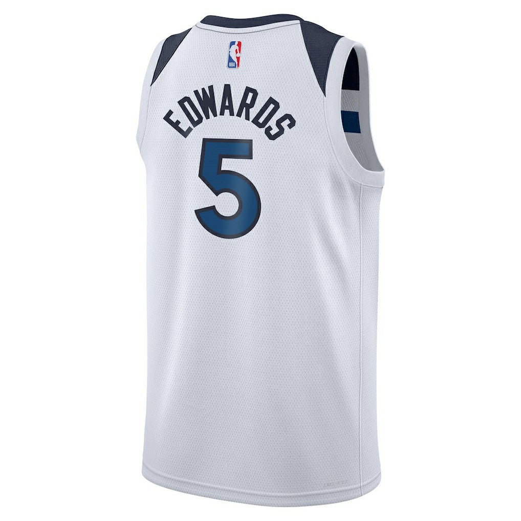 Anthony Edwards Minnesota Timberwolves Youth Swingman Jersey Association Edition White - NBA