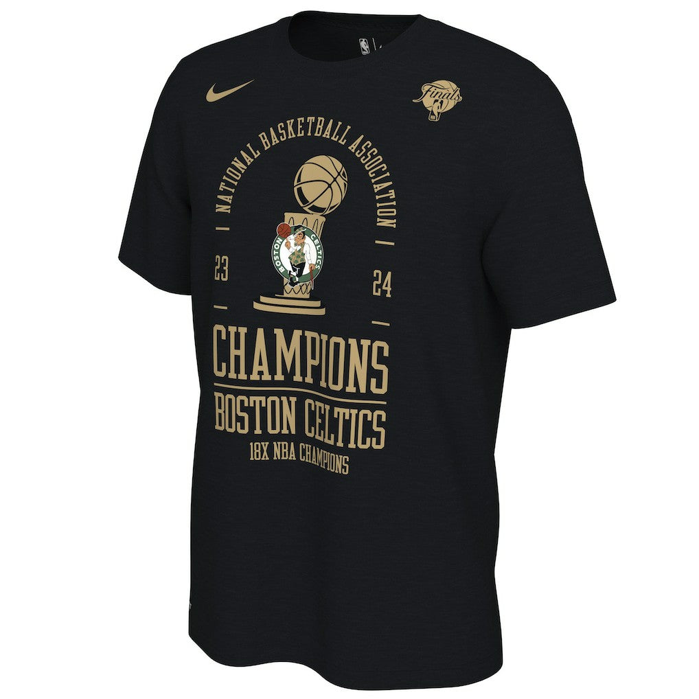 Boston Celtics 18-Time NBA Finals Champions Big & Tall Locker Room T-Shirt Black - NBA