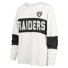 Las Vegas Raiders '47 Women's Clubhouse Pride Taylor Long Sleeve T-Shirt Cream | 47 brand