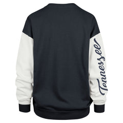 Tennessee Titans '47 Women's Double Header Rise Andie Pullover Sweatshirt Navy | 47 brand