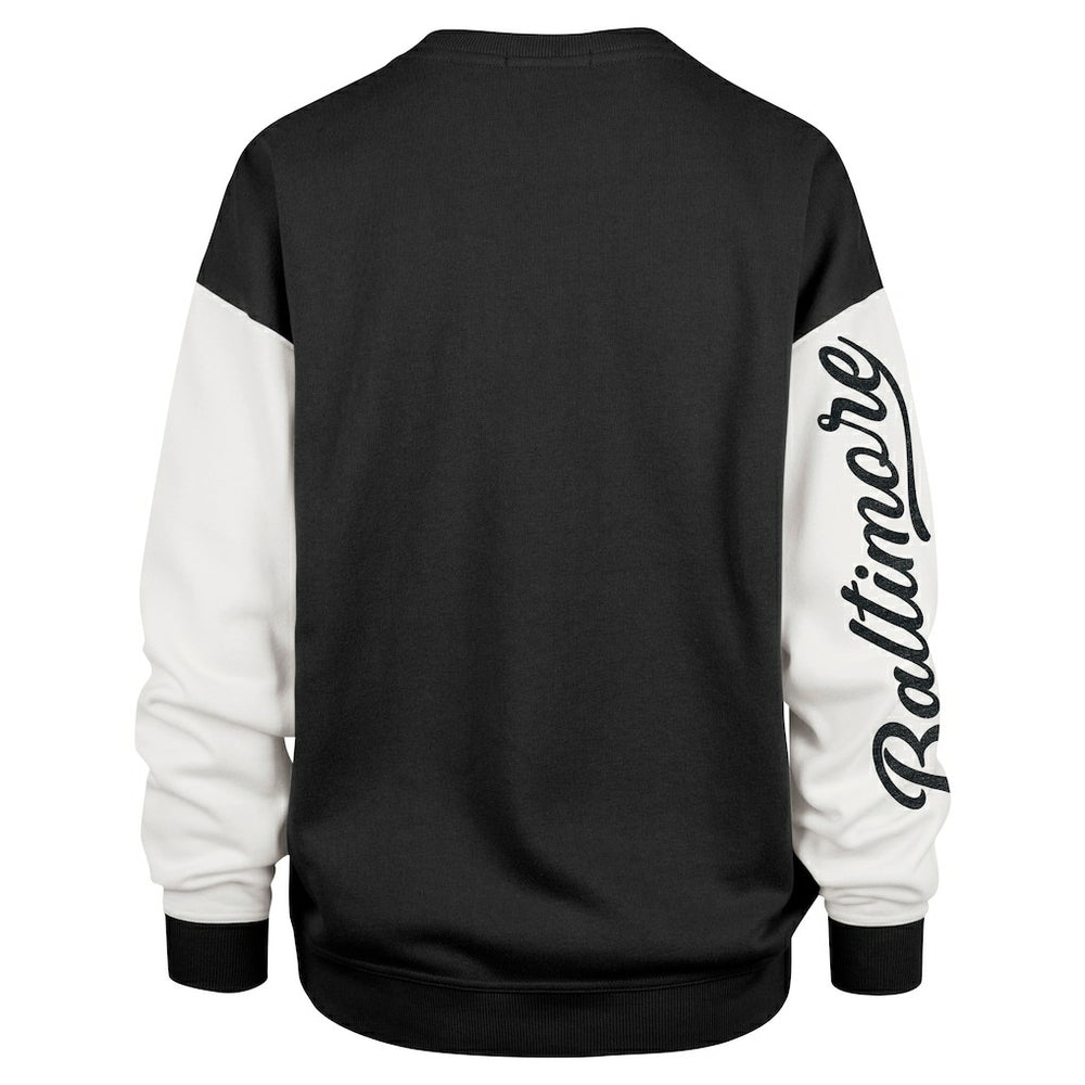 Baltimore Ravens '47 Women's Double Header Rise Andie Pullover Sweatshirt Black | 47 brand
