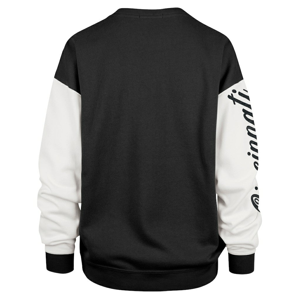 Cincinnati Bengals '47 Women's Double Header Rise Andie Pullover Sweatshirt Black | 47 brand