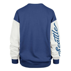 Seattle Seahawks '47 Women's Double Header Rise Andie Pullover Sweatshirt College Navy | 47 brand