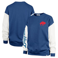 Buffalo Bills '47 Women's Double Header Rise Andie Pullover Sweatshirt Royal | 47 brand