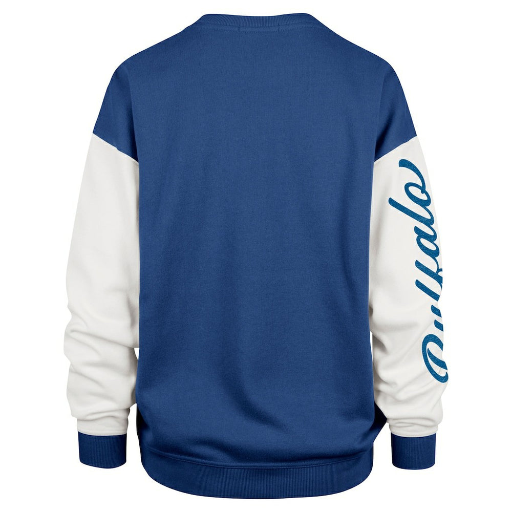 Buffalo Bills '47 Women's Double Header Rise Andie Pullover Sweatshirt Royal | 47 brand