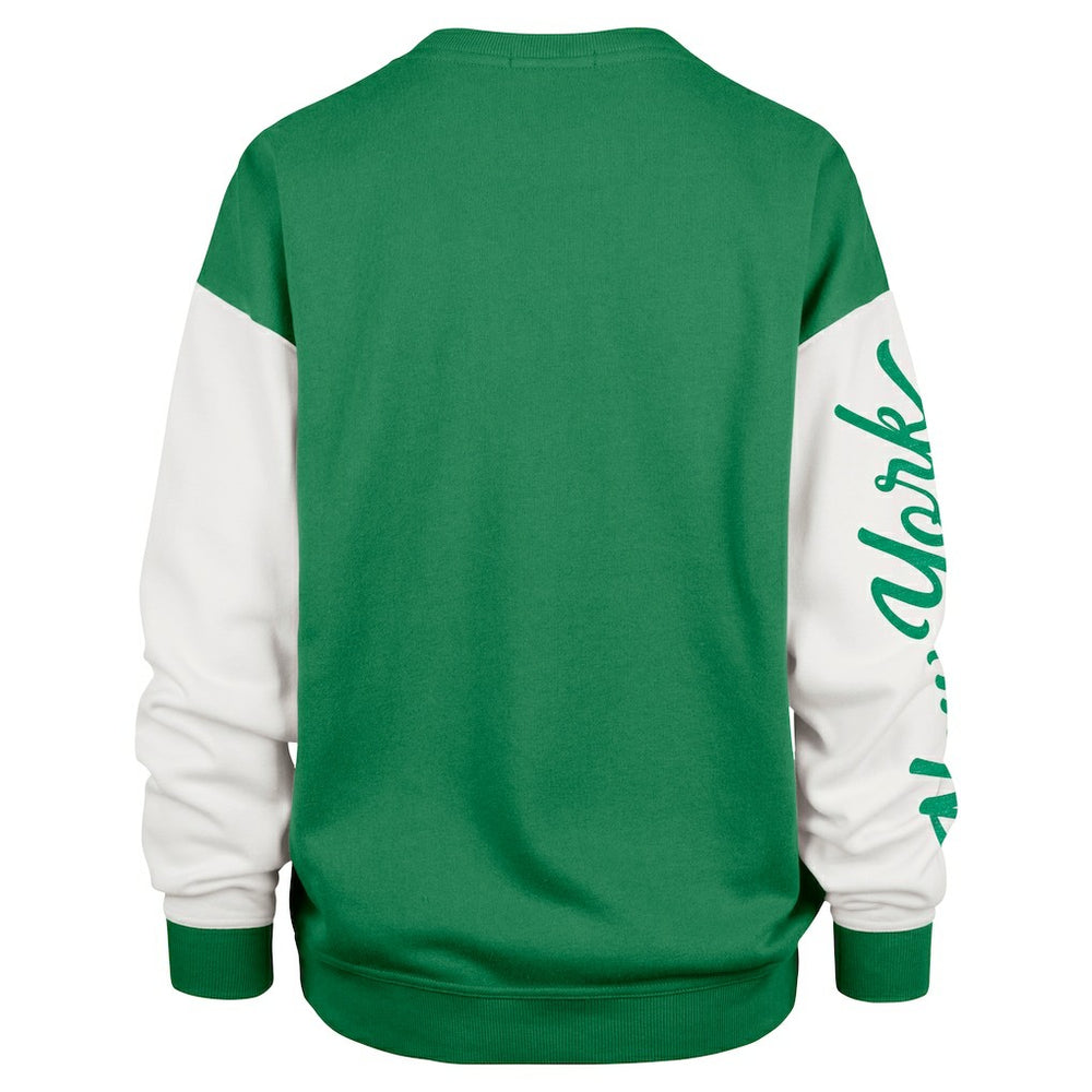 New York Jets '47 Women's Double Header Rise Andie Pullover Sweatshirt Green | 47 brand