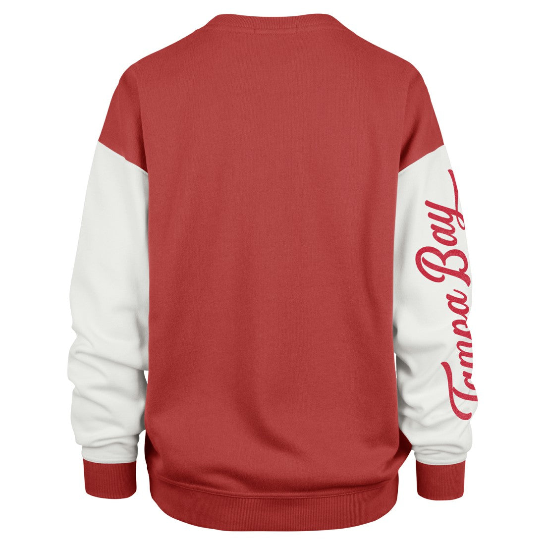 Tampa Bay Buccaneers '47 Women's Double Header Rise Andie Pullover Sweatshirt Red | 47 brand