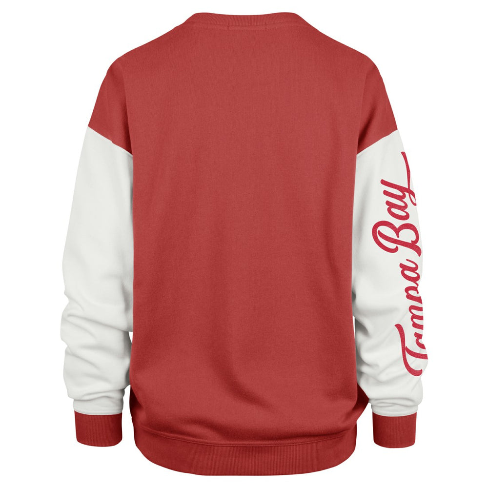 Tampa Bay Buccaneers '47 Women's Double Header Rise Andie Pullover Sweatshirt Red | 47 brand