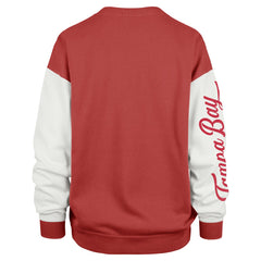 Tampa Bay Buccaneers '47 Women's Double Header Rise Andie Pullover Sweatshirt Red | 47 brand