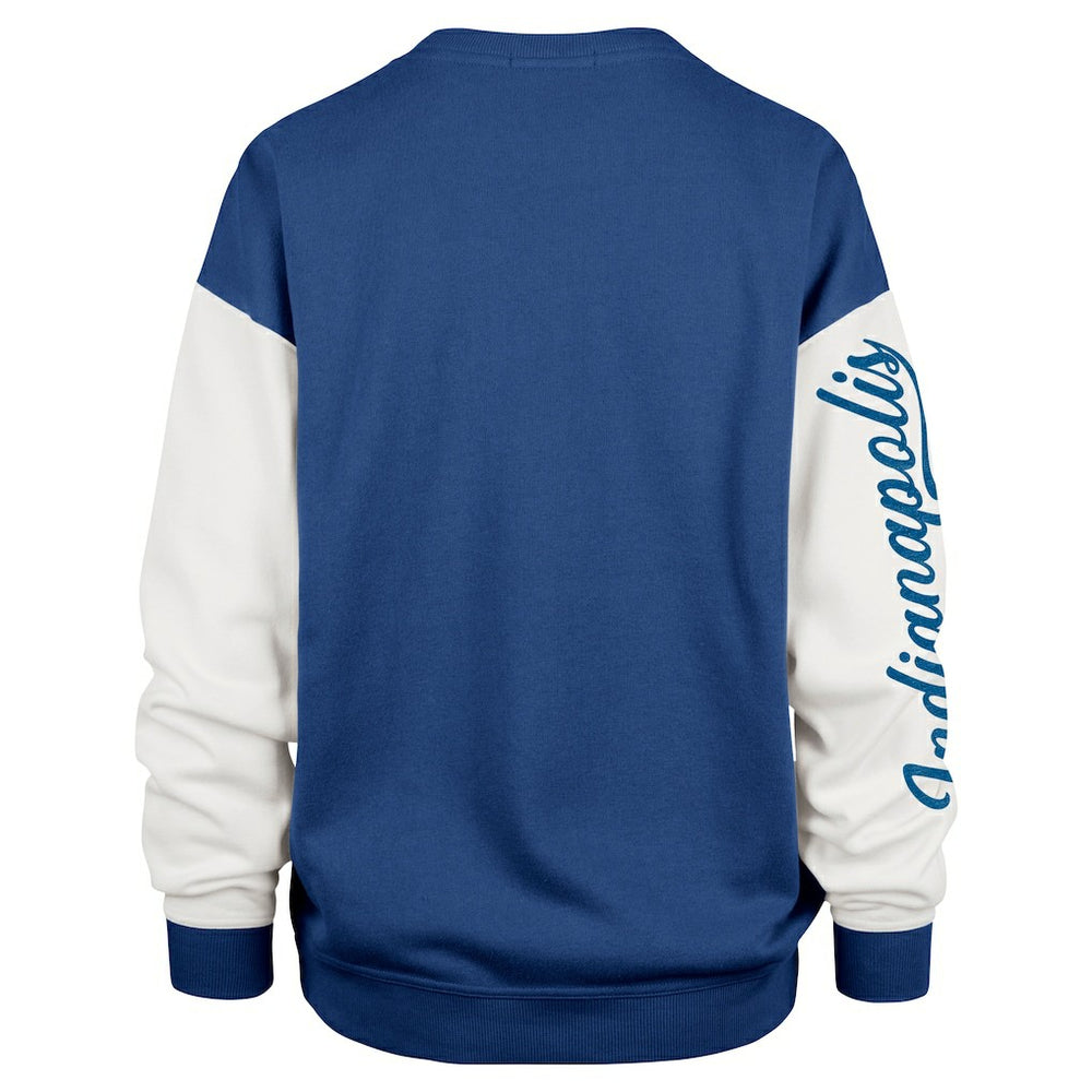 Indianapolis Colts '47 Women's Double Header Rise Andie Pullover Sweatshirt Royal | 47 brand