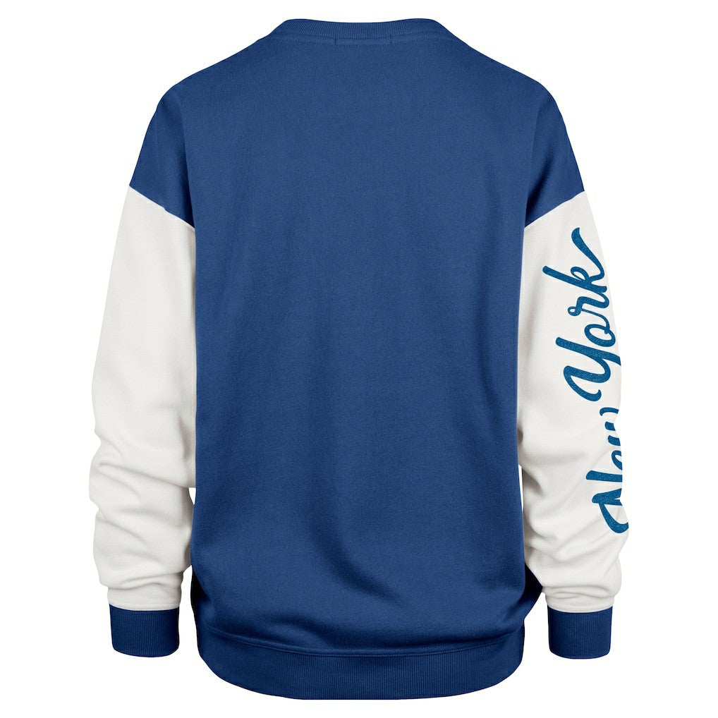 New York Giants '47 Women's Double Header Rise Andie Pullover Sweatshirt Royal | 47 brand
