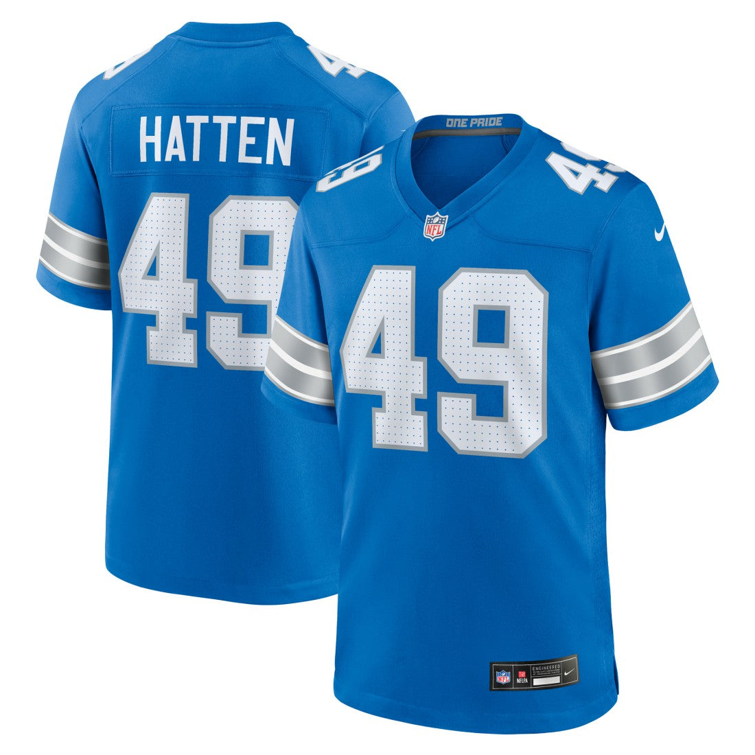 Hogan Hatten Detroit Lions Game Jersey Blue | Nike for Sale