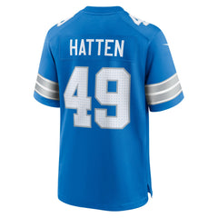 Hogan Hatten Detroit Lions Game Jersey Blue | Nike for Sale