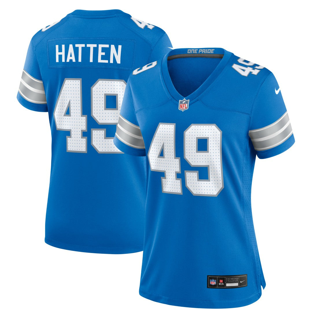 Hogan Hatten Detroit Lions Women's Game Jersey Blue | Nike for Sale
