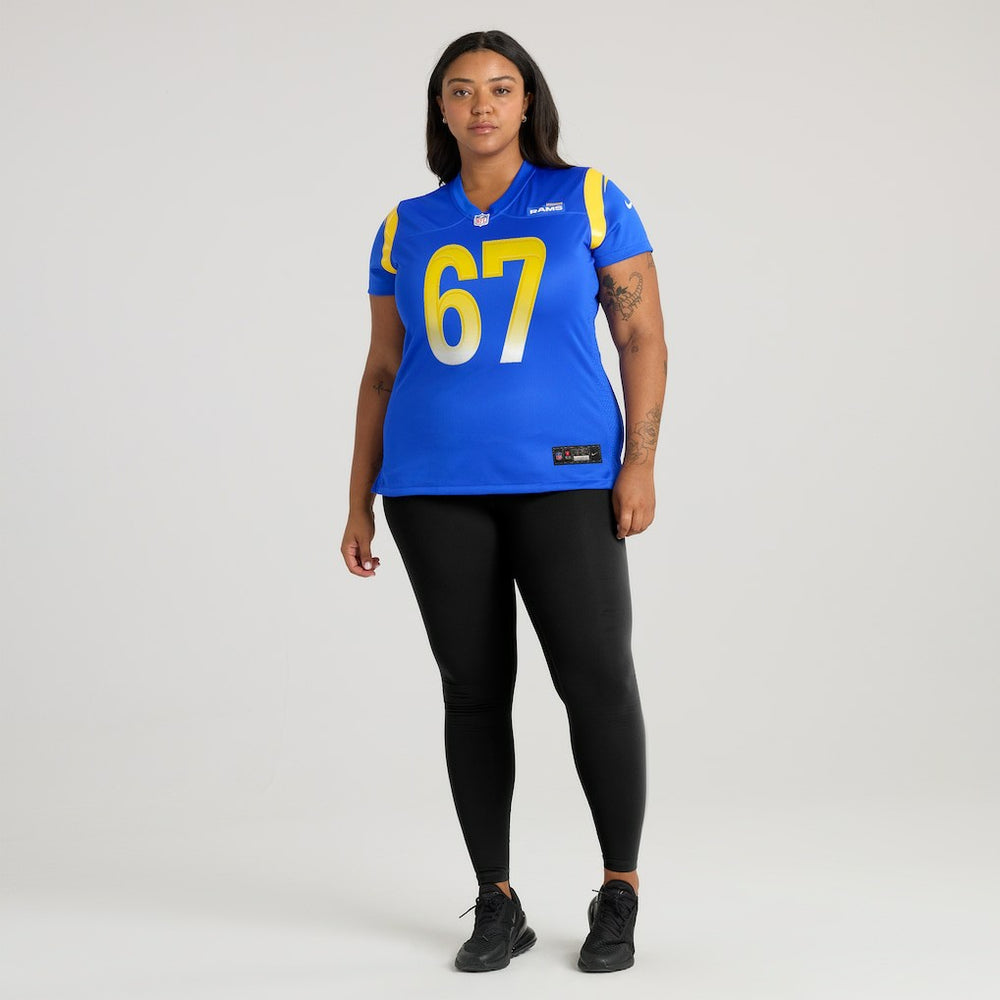 Justin Dedich Los Angeles Rams Women's Game Jersey Royal | Nike for Sale