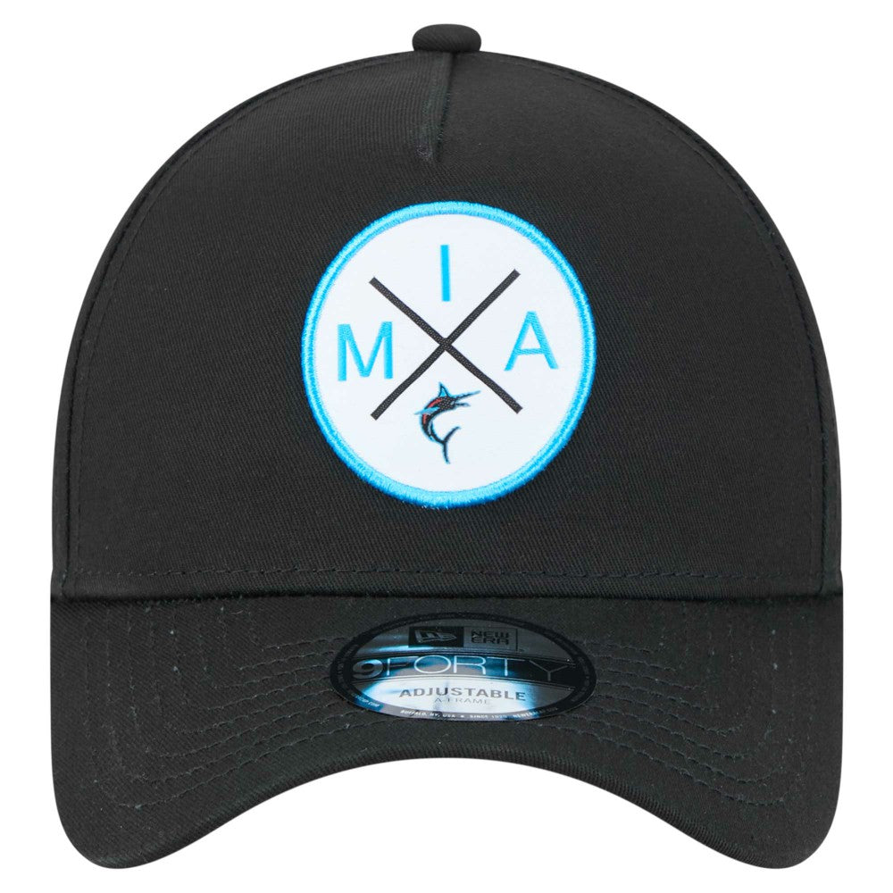 Miami Marlins New Era 9FORTY A-Frame Adjustable Hat - MLB