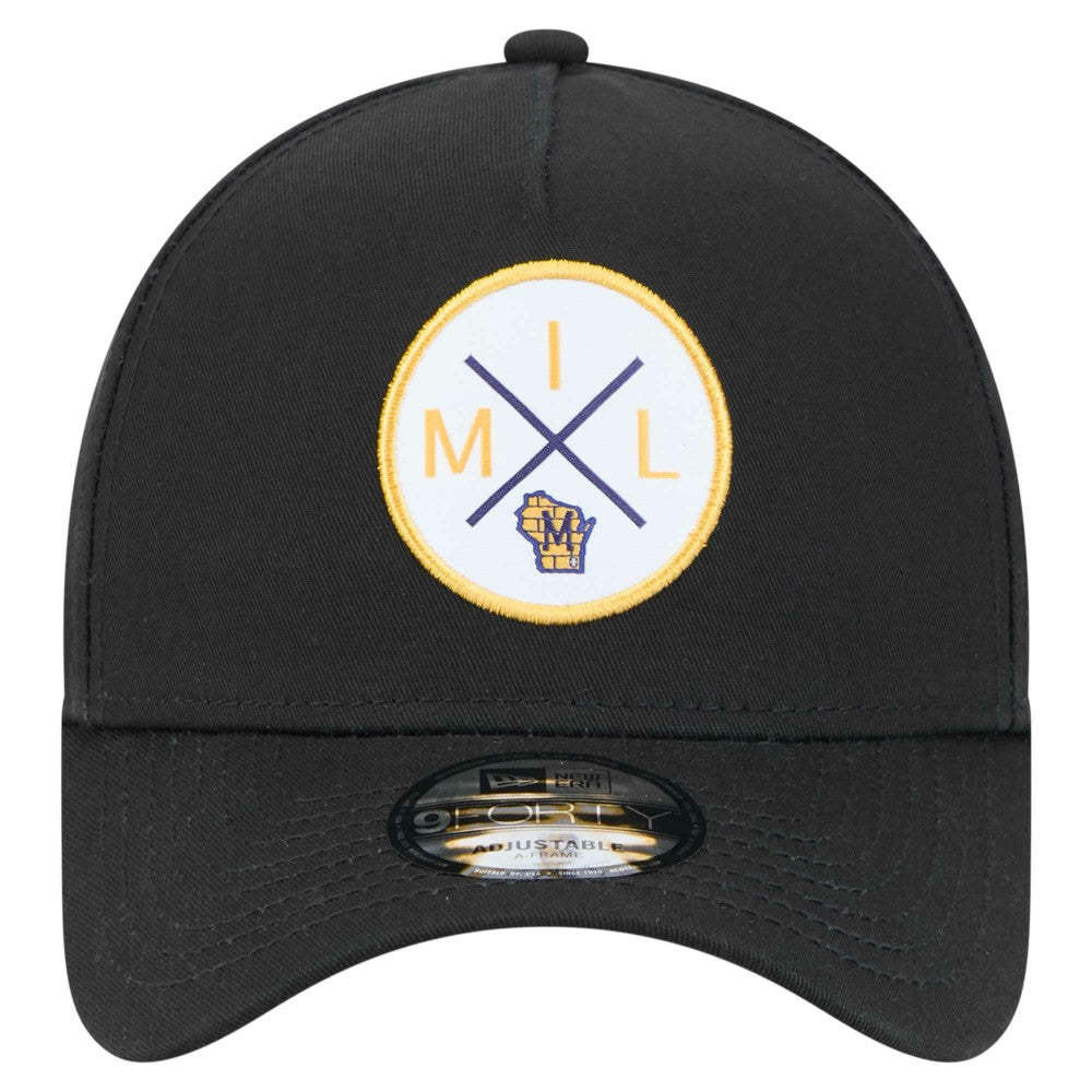 Milwaukee Brewers New Era 9FORTY A-Frame Adjustable Hat - MLB