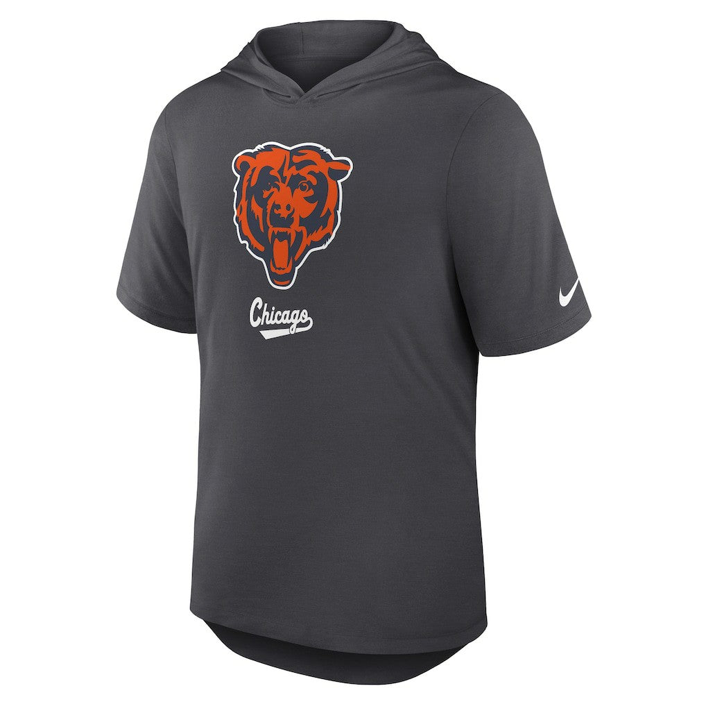 Chicago Bears Tri-Blend Performance Hoodie T-Shirt Anthracite | Nike for Sale