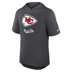 Kansas City Chiefs Tri-Blend Performance Hoodie T-Shirt Anthracite | Nike for Sale