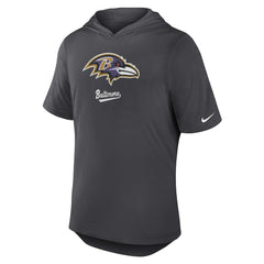 Baltimore Ravens Tri-Blend Performance Hoodie T-Shirt Anthracite | Nike for Sale