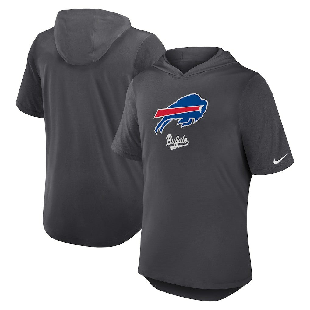 Buffalo Bills Tri-Blend Performance Hoodie T-Shirt Anthracite | Nike for Sale